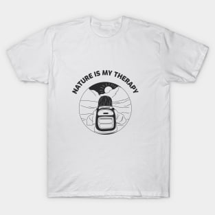 Nature is my therapy Tee design T-Shirt